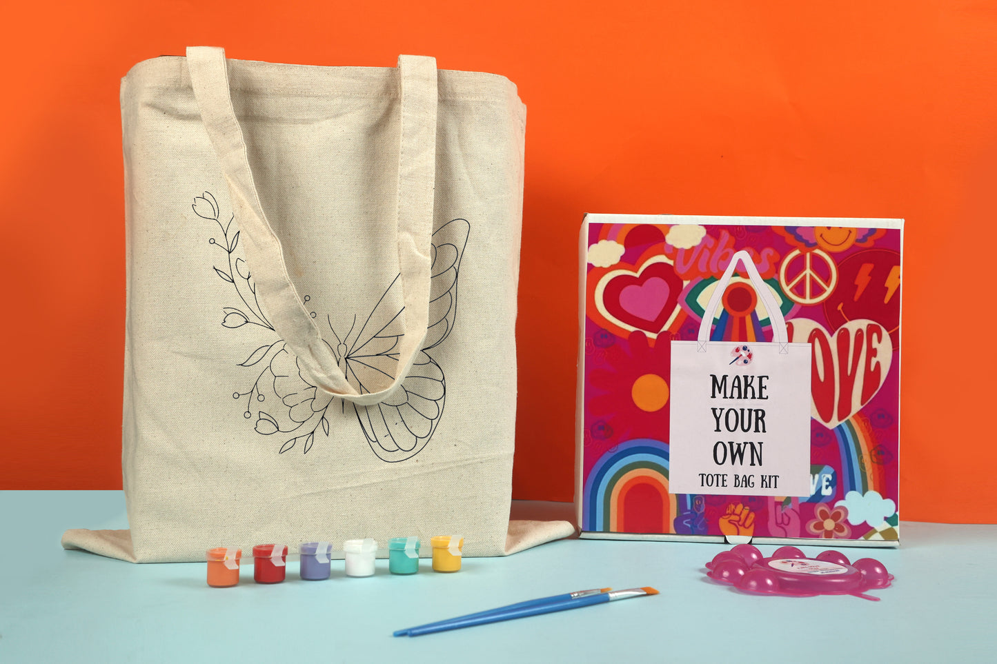 DIY Butterfly Tote Bag Painting Kit